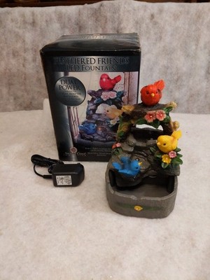 Inside A/C D/C Fountain Feathered Friends Newport Coastal Box Hand painted NEW