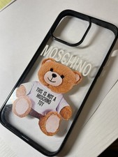 Custodia nera Bumper Moschino Cute Bear iPhone 14 Pro Max