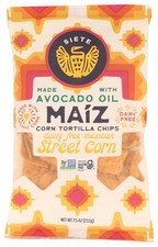 Siete Mexican Street Corn Maiz Tortilla Chips