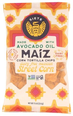 Siete Mexican Street Corn Maiz Tortilla Chips