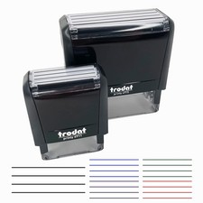 Four Lines for Notes Self-Inking Rubber Stamp Ink Stamper for Business Office...
