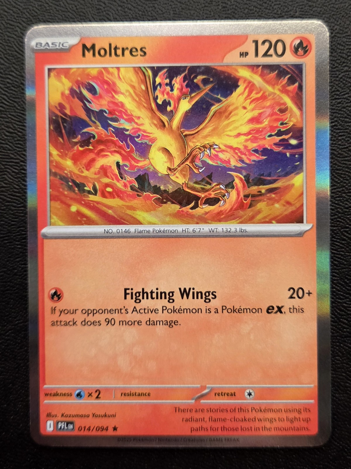 Moltres Holo Rare ME02: Phantasmal Flames 014/094 NM