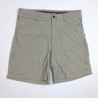 Wrangler ATG Mens Outdoor Series Performance Shorts Khaki Size 38 Hiking Utility