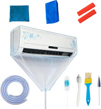 Air Conditioner Cleaning Cover,9Pcs Mini Split Cleaning Kit Bag with 2L High