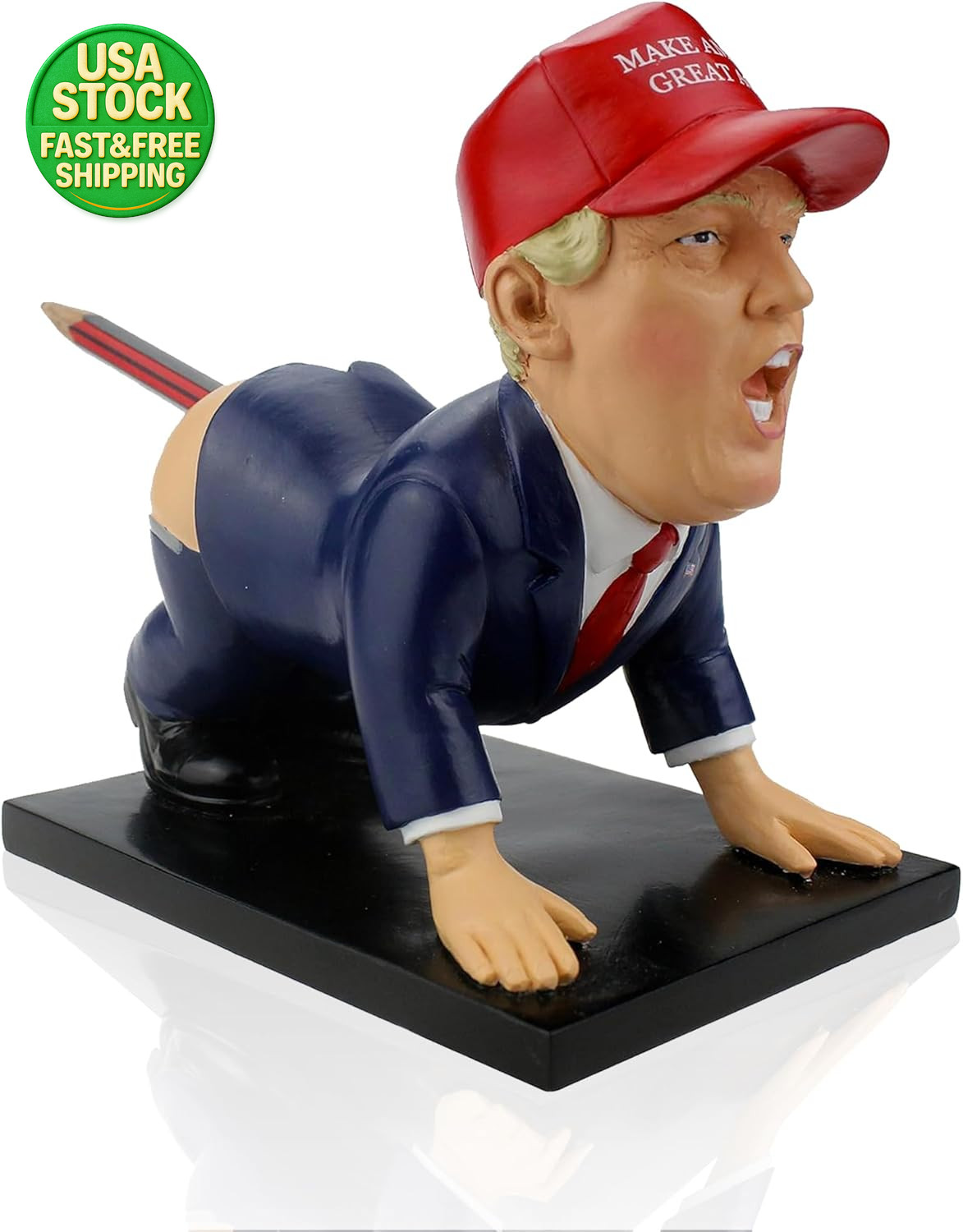 Donald trump pen holder funny gag gift for men desk novelty trump merchandise