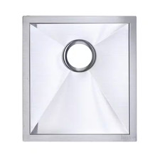 Handmade 18 Gauge Stainless Steel 16 In. Undermount Bar Sink