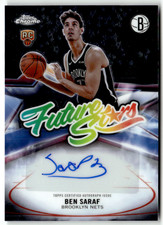 2025 Topps Chrome NBA Ben Saraf Rookie Futures Stars Auto Card FS-BS