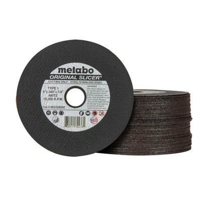 50-Pack 6'' Cutting Wheel Type 1 A60TZ Aluminum Oxide Fast Flexible Steel