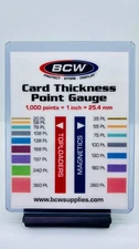 BCW Card Thickness Point Gauge | 20pt | DOUBLE-SIDED | LAMINATED | CARDSTOCK