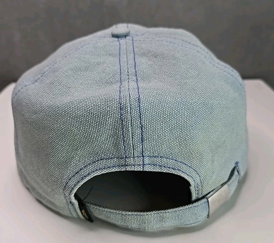 Benny Gold Sombrero Azul Claro Denim Correa B Bordado Logo Gorra Foto 4 de 4