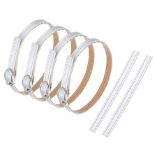 2 Pair Replacement Ankle Strap for Heels Shoe Bands, Silver