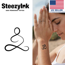 SteezyInk temporary tattoo Zen Flow last upto 2 weeks 1 x 1 inch