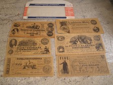 VINTAGE CONFEDERATE CURRENCY SET B UNIQUE REPLICAS ENVELOPE L3 
