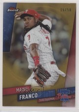 2019 Topps Finest Gold Refractor 15/50 Maikel Franco #17 h3a