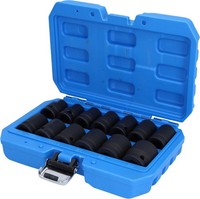 "Brilliant Tools 1/2\" Kraft-Stecknuss-Satz, Sechskant, 13-Tlg, Kurz"