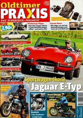 Oldtimer Praxis 02/2020 Alfa 166 Jaguar E-Type Gutbrod Superior Audi 100 Simca