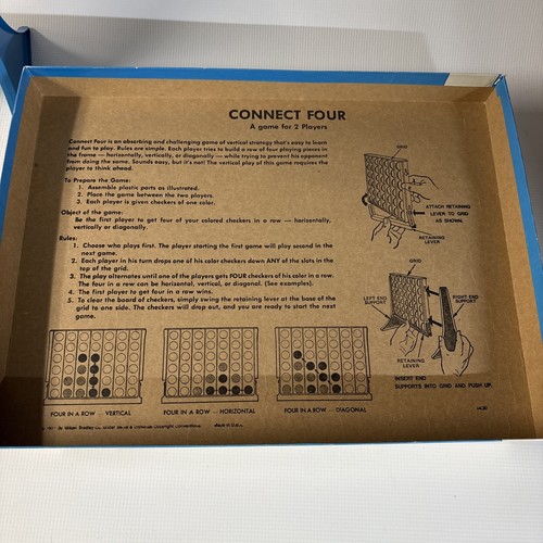 VINTAGE Connect Four COMPLETE Milton Bradley 1974 Great Condition - Picture 4 of 6