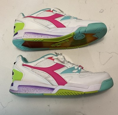 diadora Rebound Ace White/ Aruba Blue Men s - 9.5 US