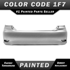 New Painted 1f7 Silver Rear Bumper Cover For 2011-2013 Toyota Corolla Sedan New Painted 1f7 Silver Rear Bumper Cover For 2011-2013 Toyota Corolla Sedan