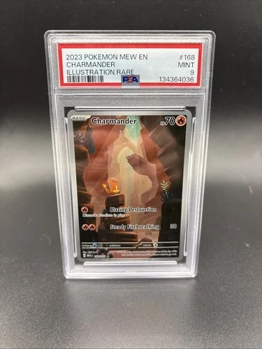 Pokemon TCG Charmander 168/165 151 IR Illustration Rare 2023 English PSA 9 Mint