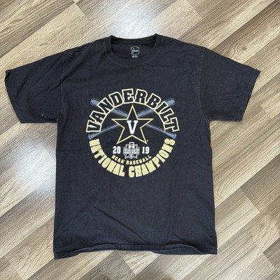 Gear For Sports Vanderbilt Commodores 2019 CWS Champs Baseball T-Shirt Black M