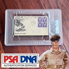DOUGLAS MacARTHUR * PSA * Autograph REMEMBER PEARL HARBOR FDC Signed