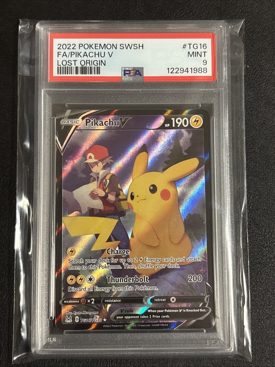 Pikachu V TG16/TG30 Swsh11: Lost Origin Trainer Gallery Holo