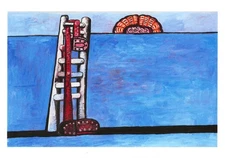 Postcard Philip Guston "The Ladder" 1978 National Gallery of Art DC MINT Unused