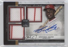 2020 Museum Collection Signature Swatch Triple Relics Aristides Aquino Auto 0eo6