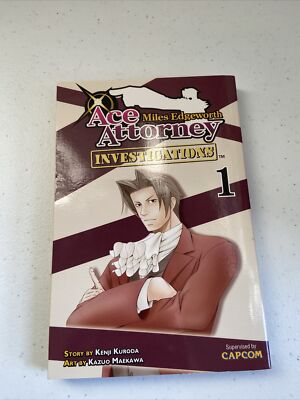 Ace Attorney Miles Edgeworth Investigations 1 Manga Capcom RARE OOP English