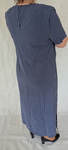 Asos Design Damen Maxi-Kleid Blau Gr.42 Neu mit 2 Schlitz - Bild 3 von 4