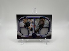 2022 Topps Tribute Andy Pettitte CC Sabathia Purple Dual Jersey Patch Relic #/50