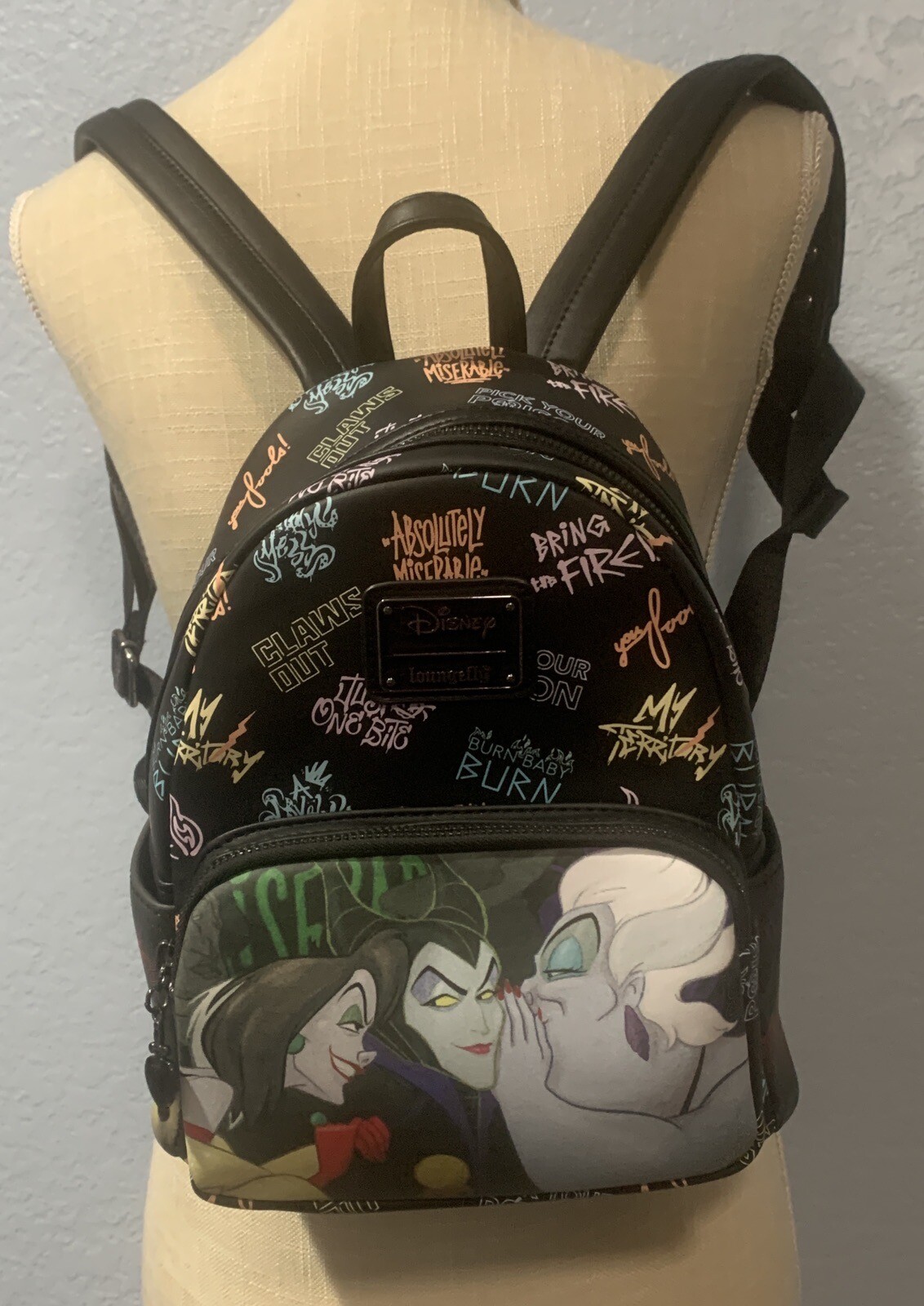 Loungefly Disney Villains Cast Club Mini Backpack Gem
