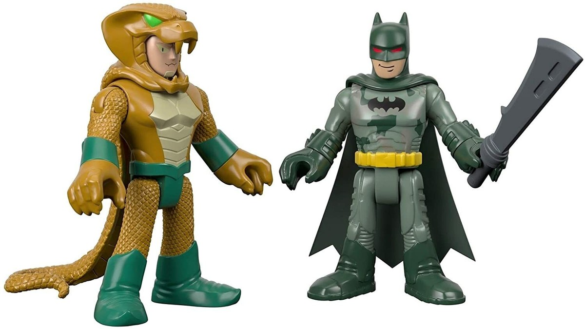 バッドマントランプ Imaginext DC Super Friends Batman & Copperhead Camo Snake