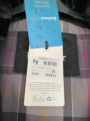 ladies barbour jacket size 20 - Picture 9 of 10