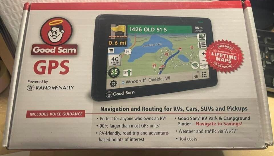 Autocaravana Good Sam 7735 Rand McNally RVND 7735 GPS nueva, caja sellada 1 año de garantía