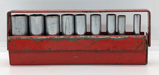 Snap-on Stm 6 7 9 10 11 12 14 16 18 - 9-piece Deep Socket Set W Holder Snap-on Stm 6 7 9 10 11 12 14 16 18 - 9-piece Deep Socket Set W Holder
