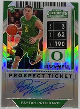 Payton Pritchard 2020 Contenders Draft Picks Prospect Ticket Silver Rookie Auto