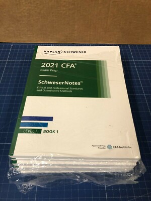 Kaplan 2021 CFA Exam Prep Schweser Notes Volume 1-5/