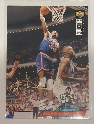 Gold Signature Patrick Ewing 1994-95 Collector's Choice Int German NBA Card  405