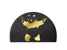 NDZ Grip Plug for Glock 17 19 21 22 23 34 GEN 1-3 Light Gold Panda with Guns