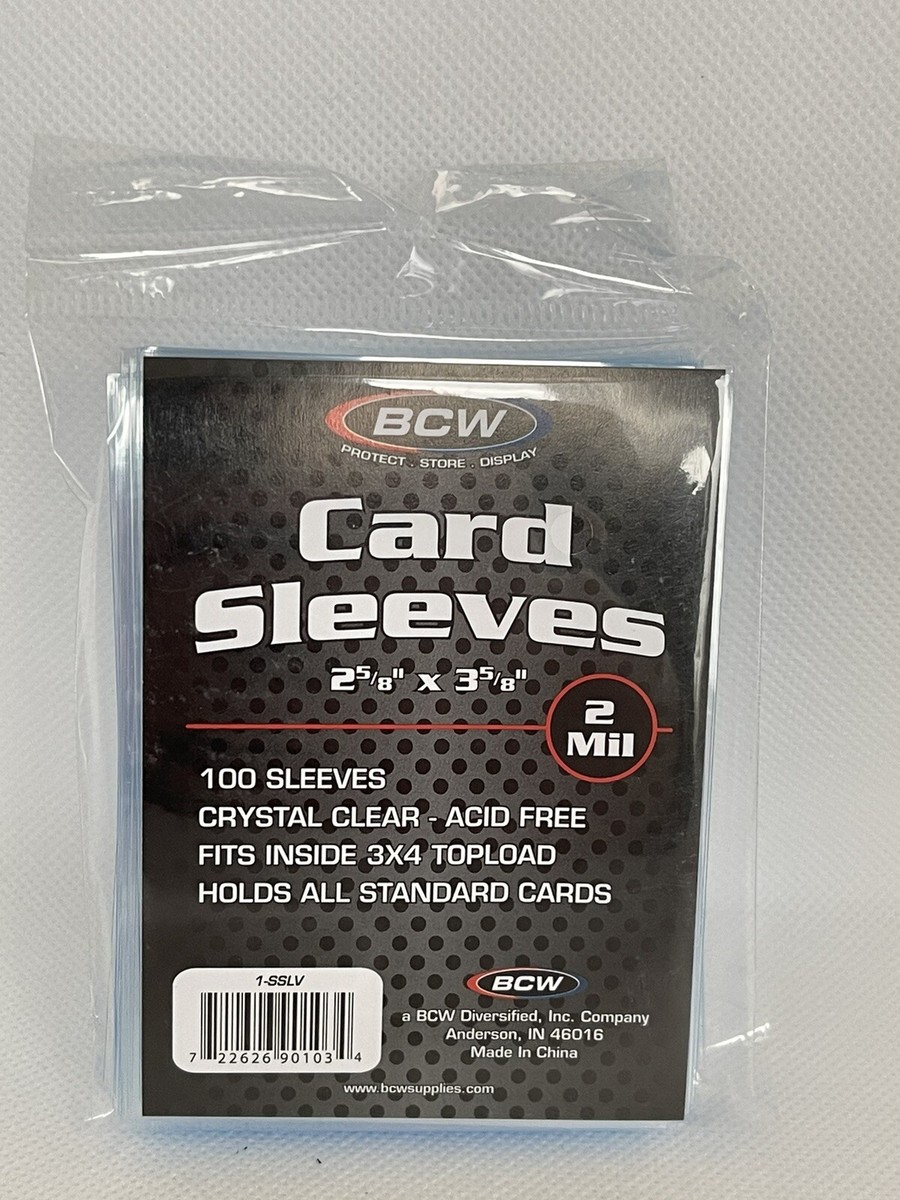 Ultra Pro BCW Standard Trading Card Penny Sleeves - Clear 2-5/8" X 3-5/8", Pack Of 100 Card Clear Sleeves Ultra Pro BCW Standard Trading Card Penny Sleeves - Clear 2-5/8" X 3-5/8", Pack Of 100 Card Clear Sleeves