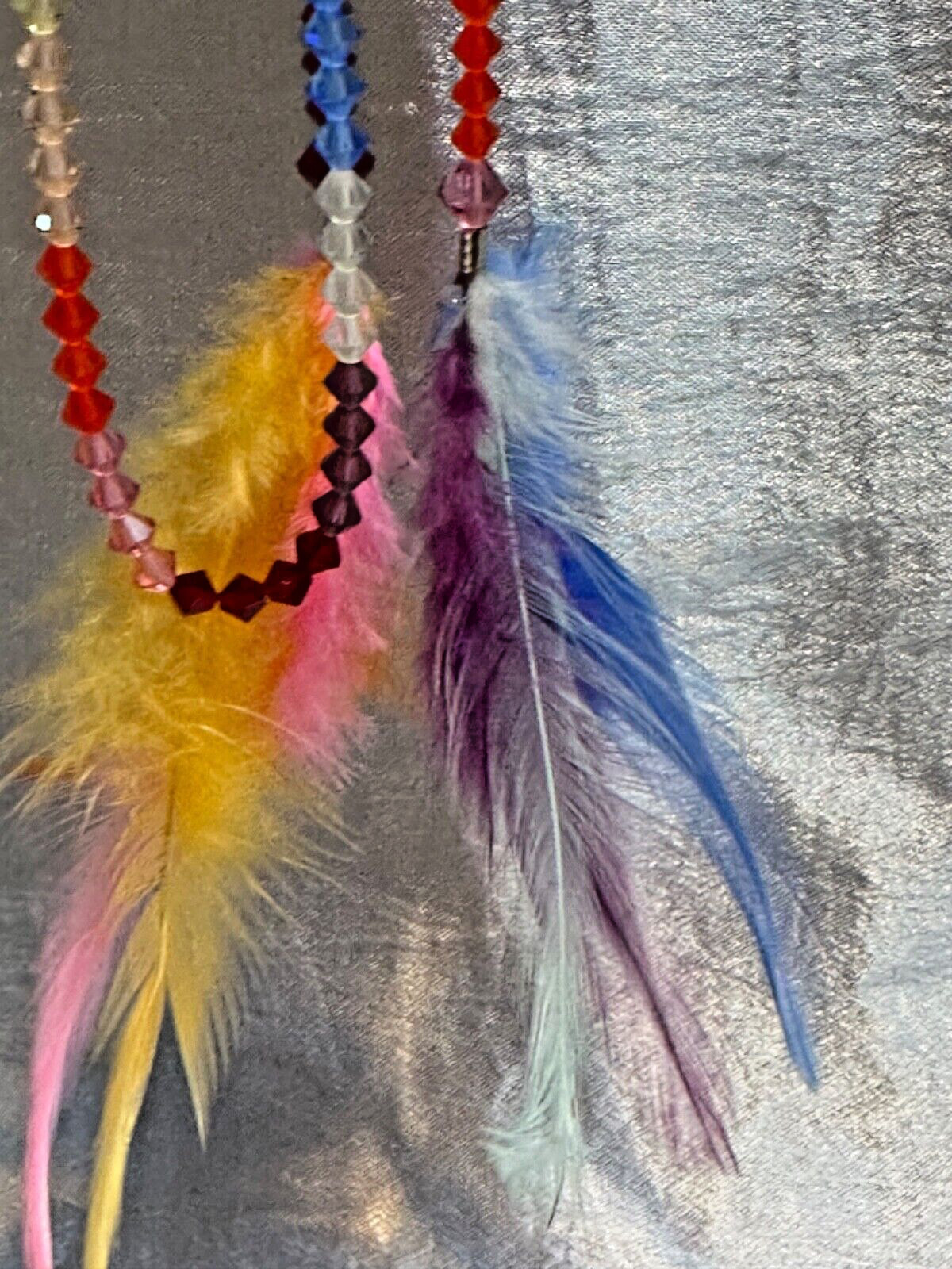 CRYSTAL FEATHER WRAP NECKLACE - image 4