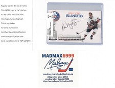 Bobby Nystrom NY Islanders AUTOGRAPH AUTO SIGNED INDEX HOCKEY CARD 100% COA