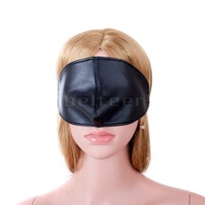 PU Leather Blindfold BDSM Bondage Cover Nose Eye Mask Slave Retraints Adult Game