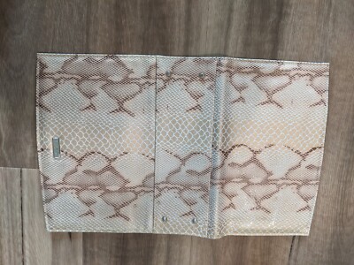 Miche JEN Classic Purse Shell Faux Leather Reptile Snake Skin Cream/Beige New