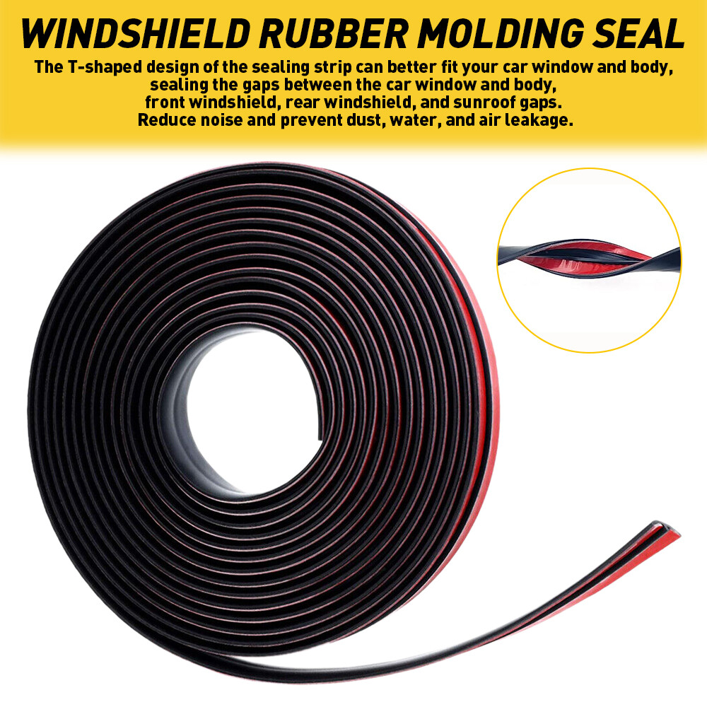 Universal 20FT Windshield Rubber Molding Seal Trim for Windscreen and Windows