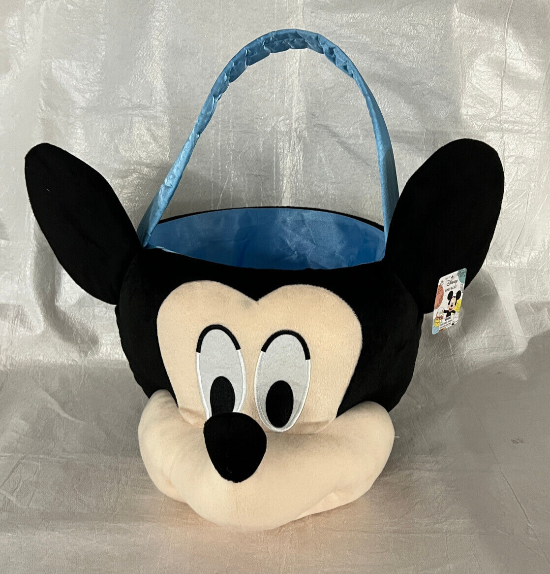 Disney Mickey Mouse Large/Jumbo Plush Basket by KCare NEW w Tags