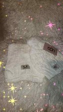 NEW WINTER WHITE UGG HAT AND SCARF SET