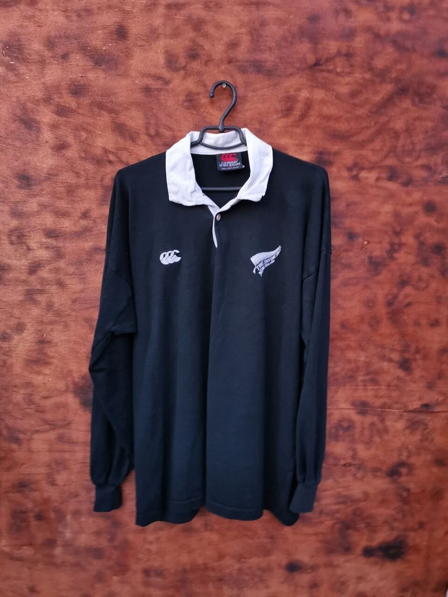 90's CANTERBURY×ALL BLACKS ラガーシャツ 90s Canterbury of